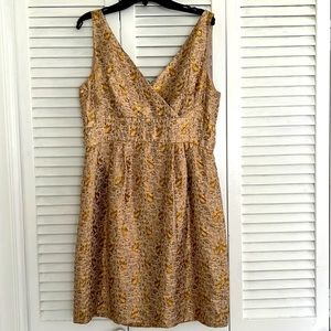 Ralph Lauren Dress in excellent condition. Gold  metallic color